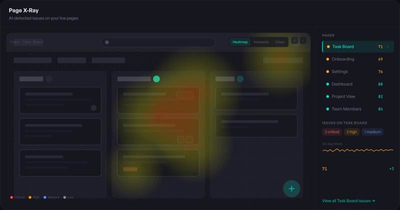 Pulse AI UX Intelligence Dashboard